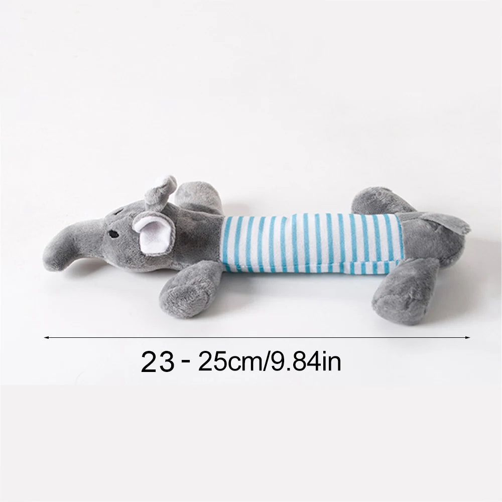 No-Stuffing Animal Squeaky & Crinkle Dog Toy