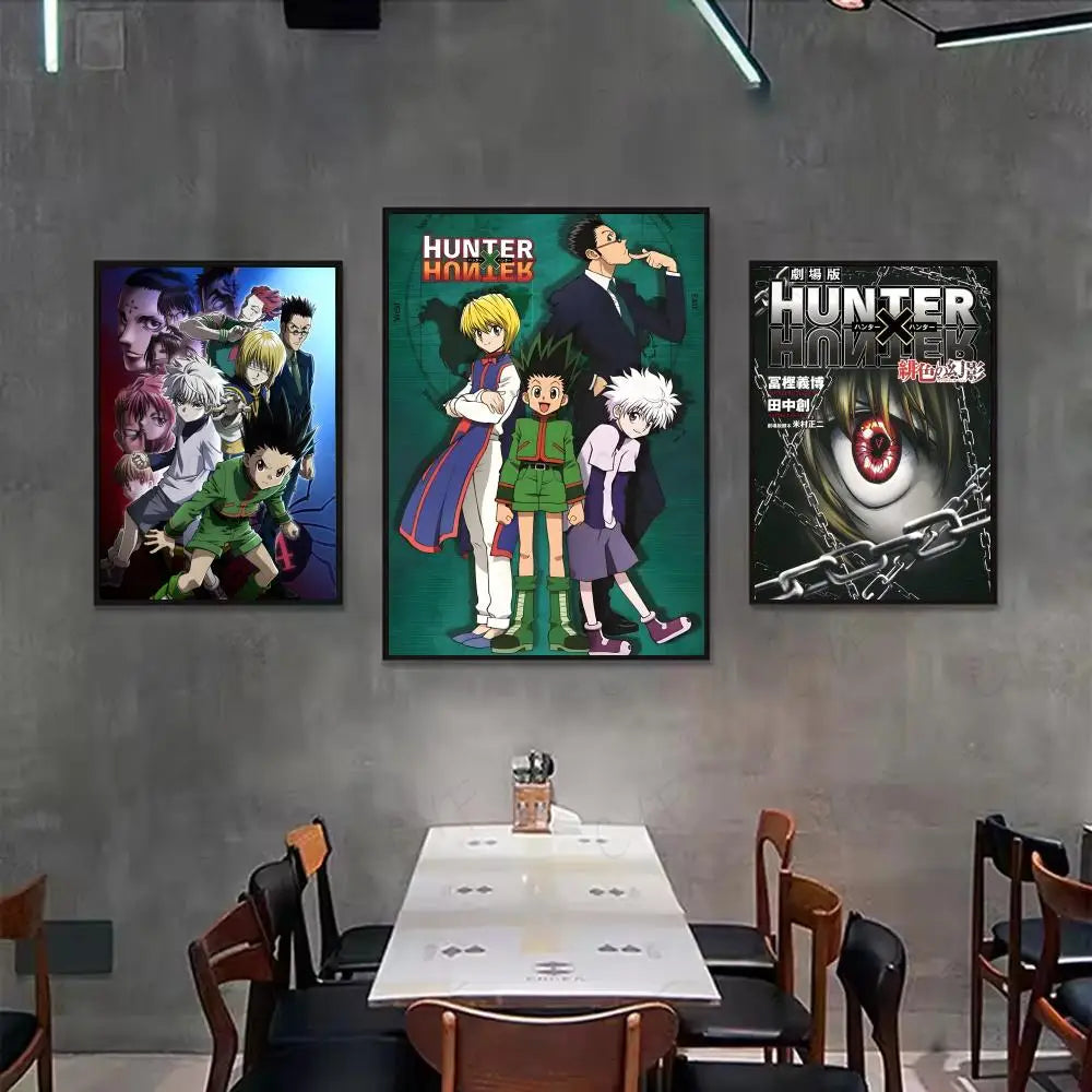 Anime H-HUNTERXHUNTER Poster Wall art print art suitable for living room bedroom bar parlor home decor gift