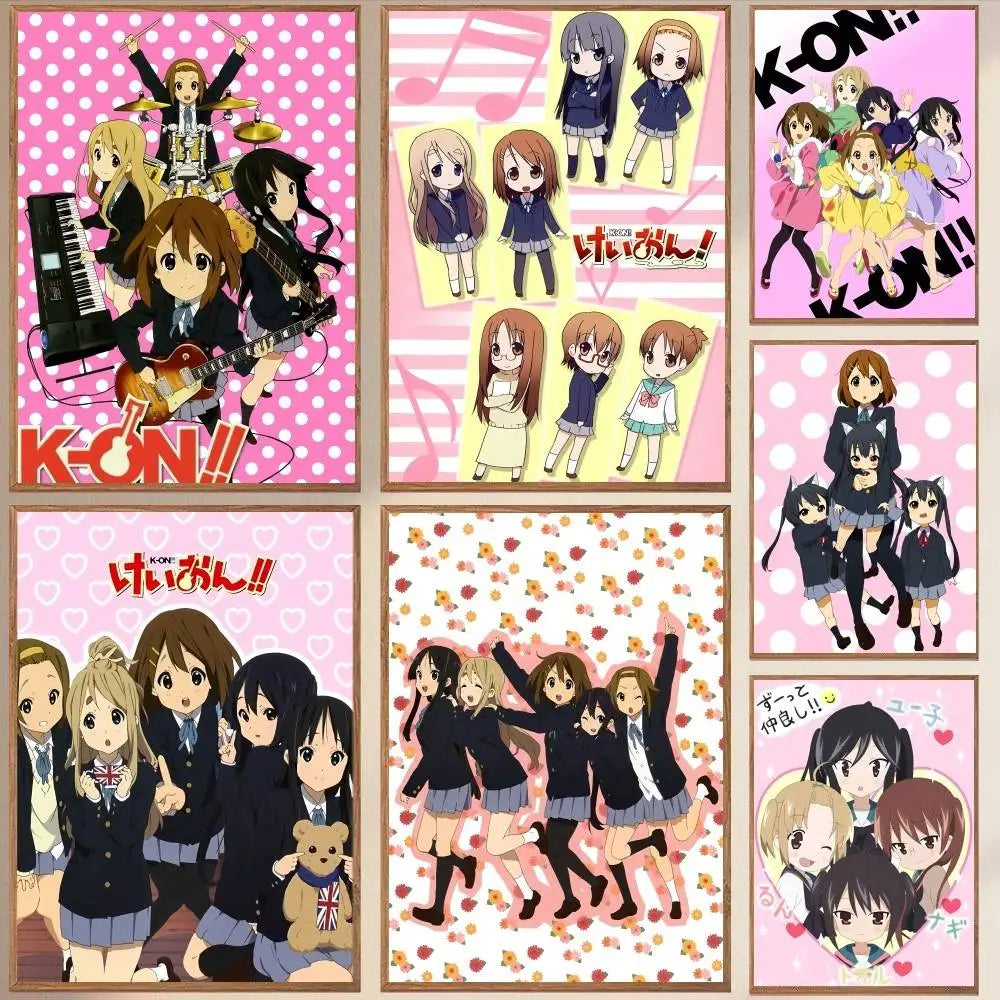 K-ON! Pink Waterproof Anime Wall Poster