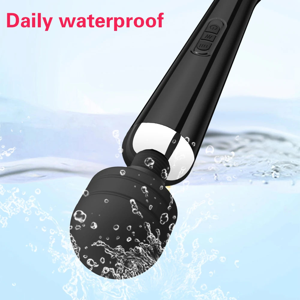 USB-Rechargeable Large Wand Vibrator