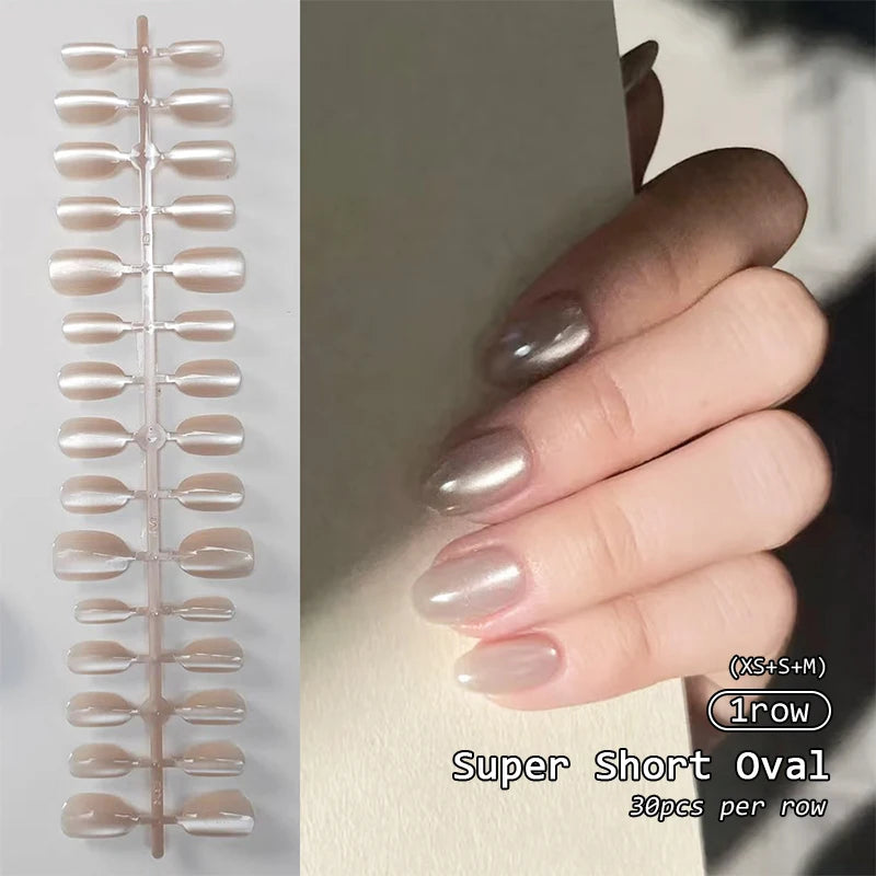 Full-Cover Press-On Nail Tips – 30 Pieces