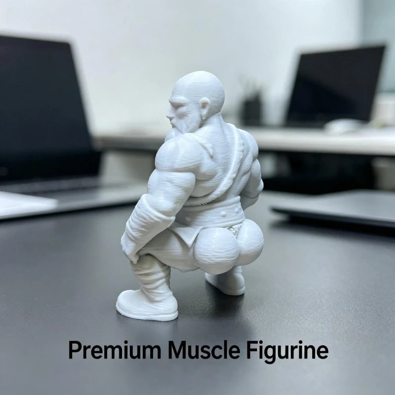 Funny Muscular Monk Figurine Creativity Decor Playful Zen Warrior Statue Home bookshelf Desktop Ornaments Decoration Prank Gifts