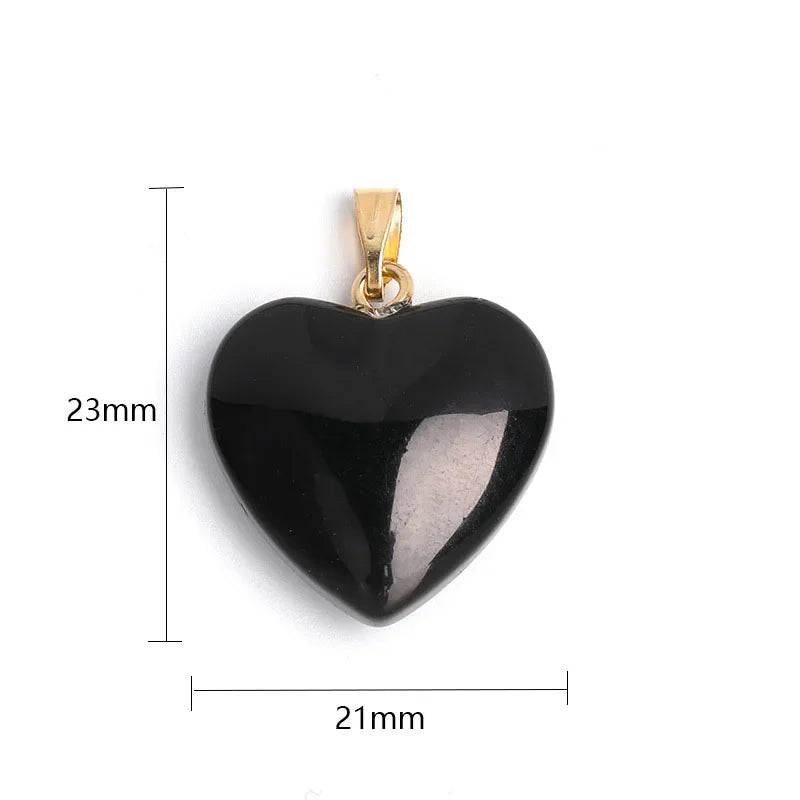 Y2K Red & Pink Heart Pendant Necklace