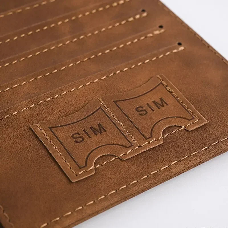Multi-functional PU Leather Passport Purse - Hand-Carry Travel for Passport & Business Cards, Ideal Accessory for Business Trips