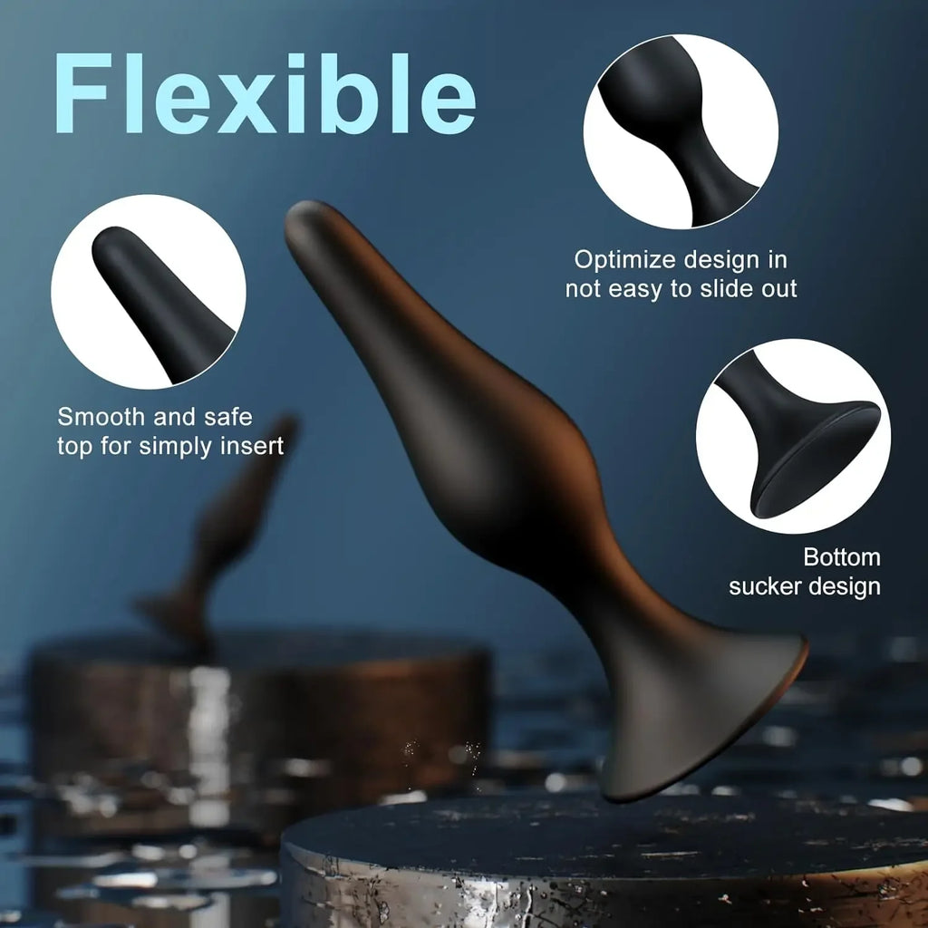 4-Piece Anal Plug & Bead Set