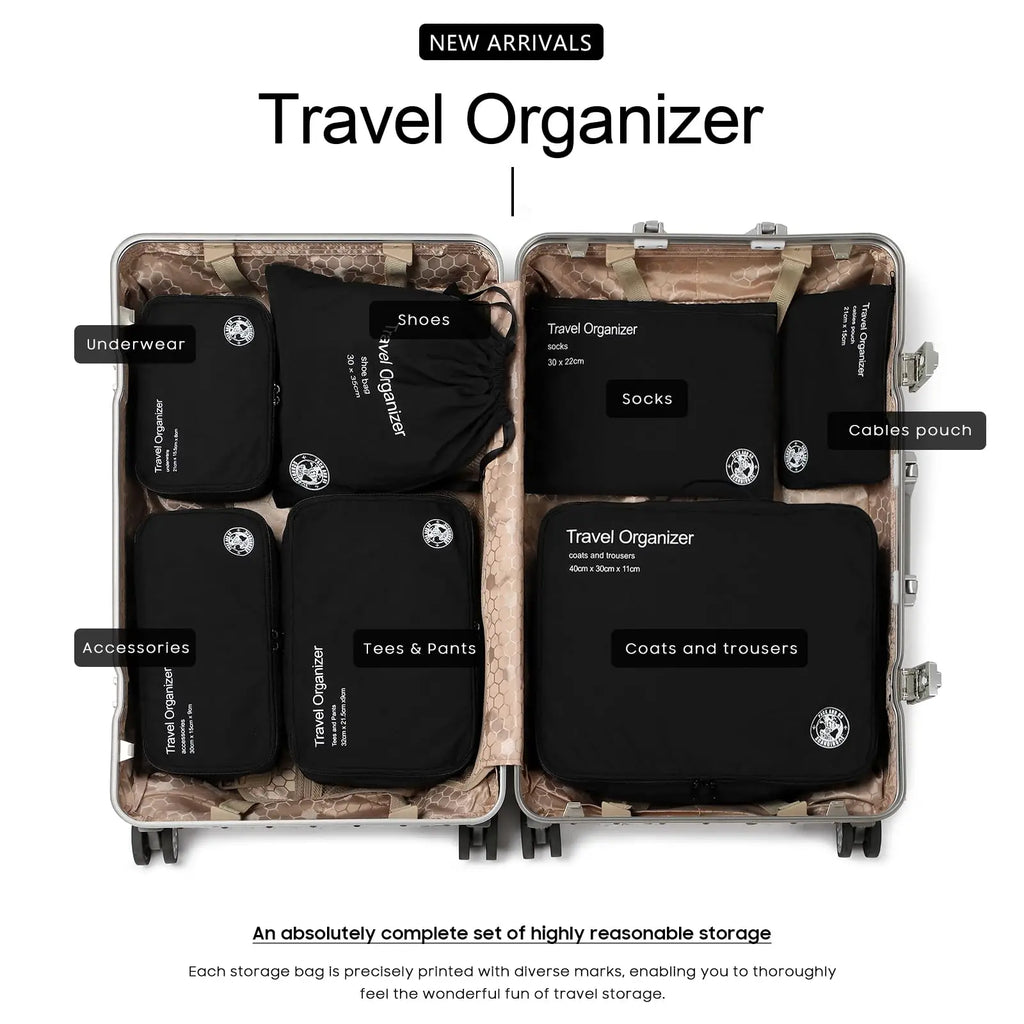7-Piece Travel Packing Cube Organizer Set