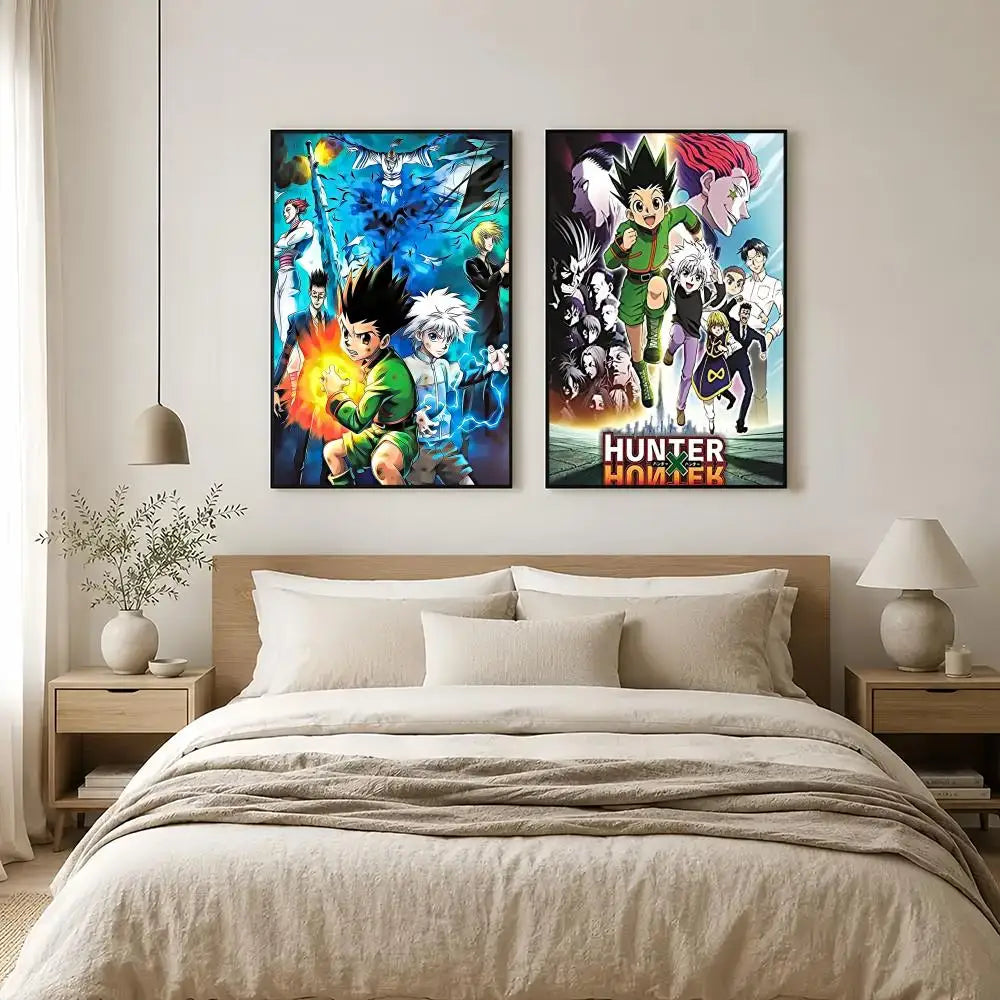 Anime H-Hunter x H-Hunter Poster HD Art Decorative Wall Art Waterproof Home Décor for Living Room Bedroom Café Stylish Gift