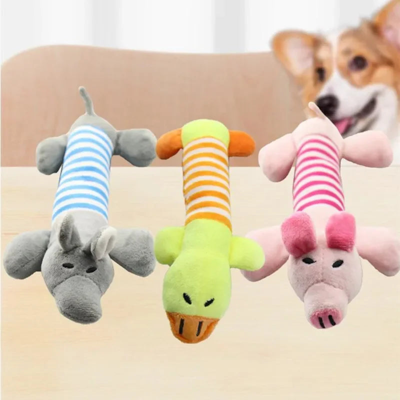 No-Stuffing Squeaky Duck Dog Toy