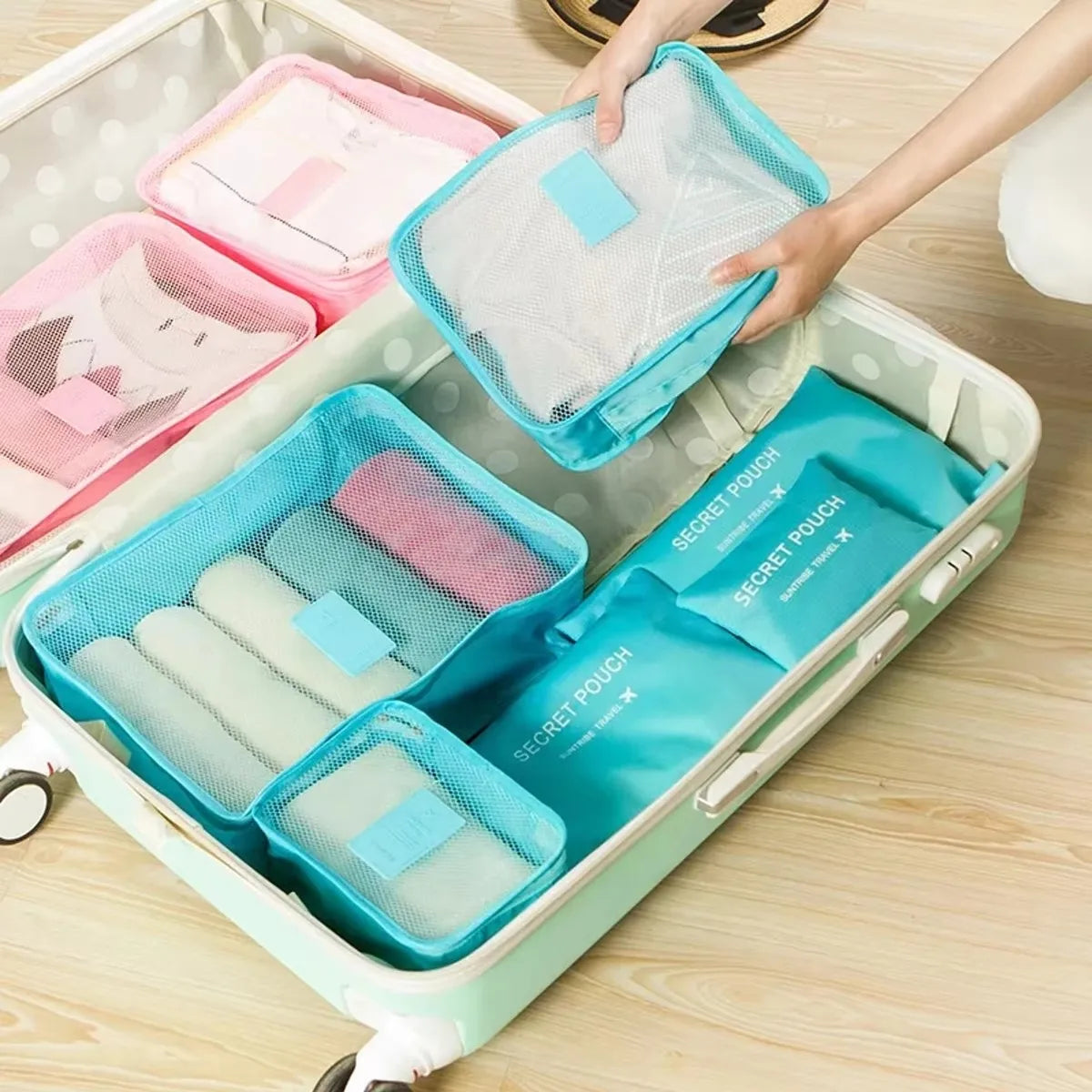 6-Piece Travel Packing Cube Organizer Set