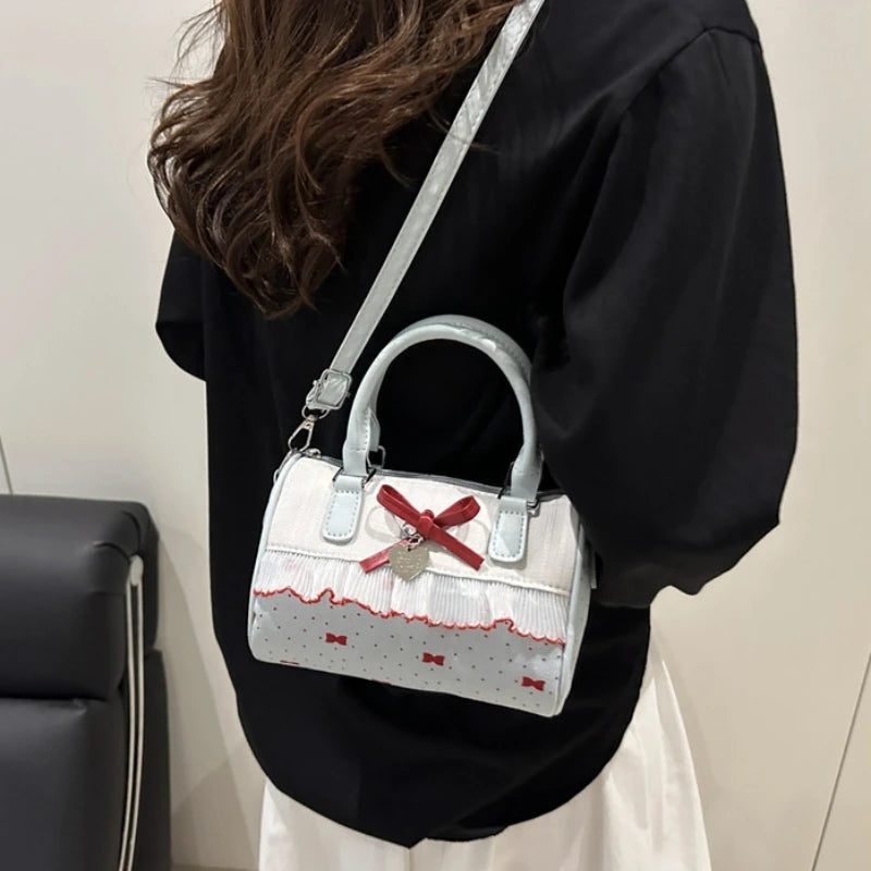 Lolita Bow Lace Crossbody Bag