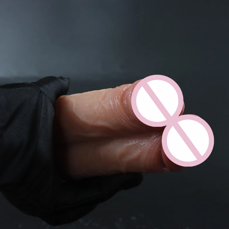 Huge Dildo Sexy Double Glans Realistic Soft  Big Penis Suction Cup Silicone Anal Sex Toys for Men Women Gay Vagina Masturbation