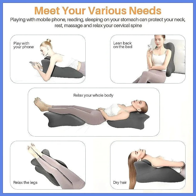 Multi-Position Memory Foam Wedge Pillow with Removable Cover