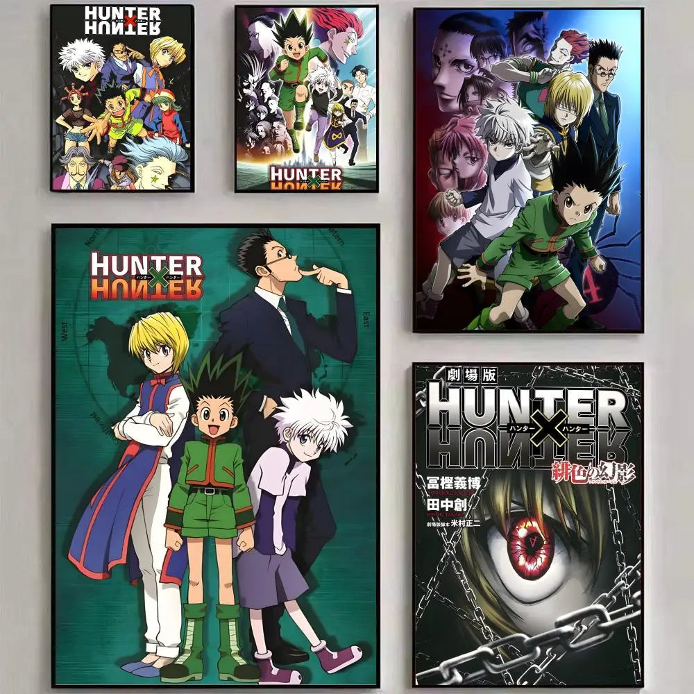 Anime H-HUNTERXHUNTER Poster Wall art print art suitable for living room bedroom bar parlor home decor gift