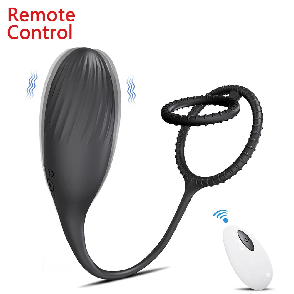 Remote-Control Prostate Massager with Ring