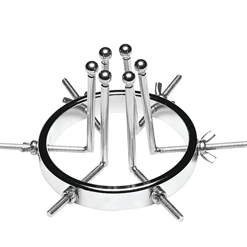 Adjustable Stainless Steel Hollow Tunnel Anal Plug