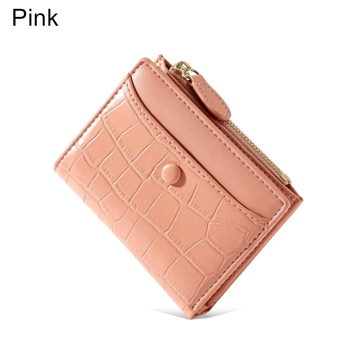 Women's Stone-Pattern Multi-Card Short Wallet