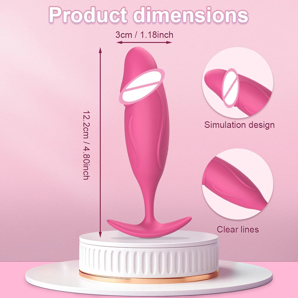 Remote-Control Vibrating Anal Plug