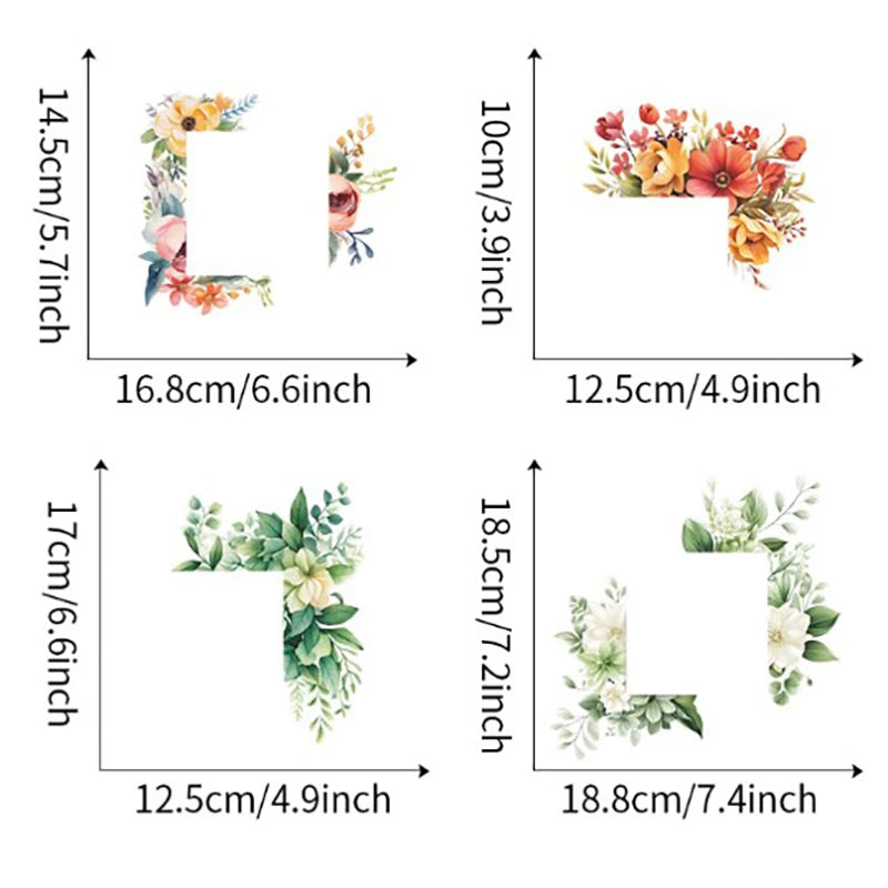 Romantic Flower Light Switch Wall Stickers