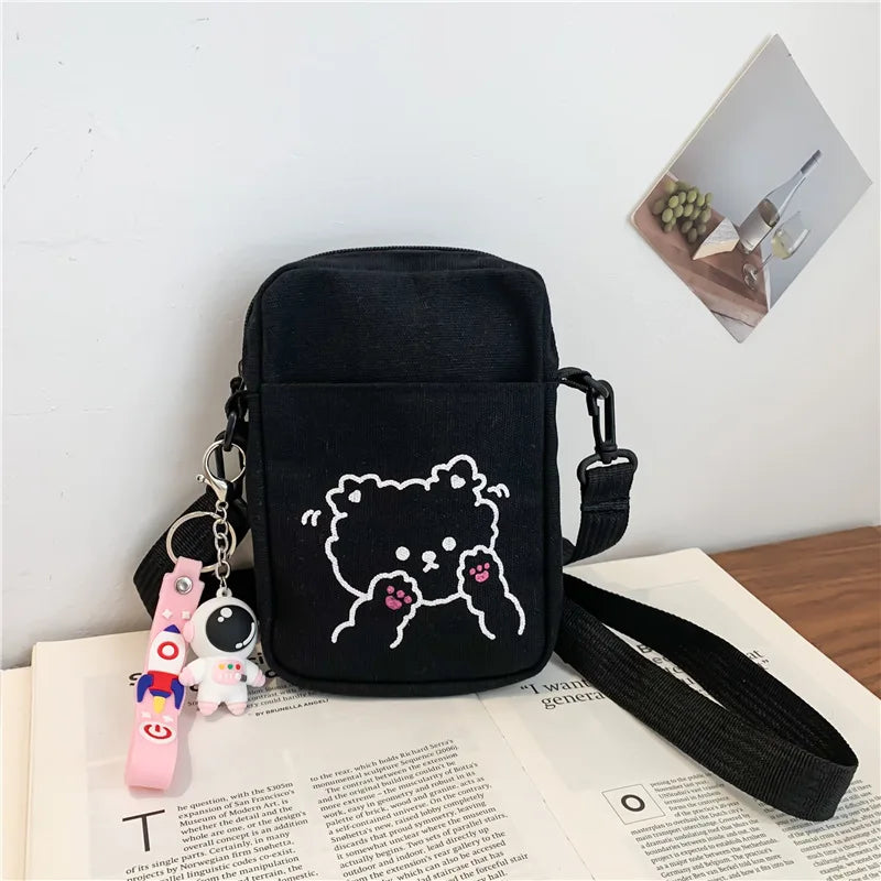 Mini Canvas Crossbody Phone Bag