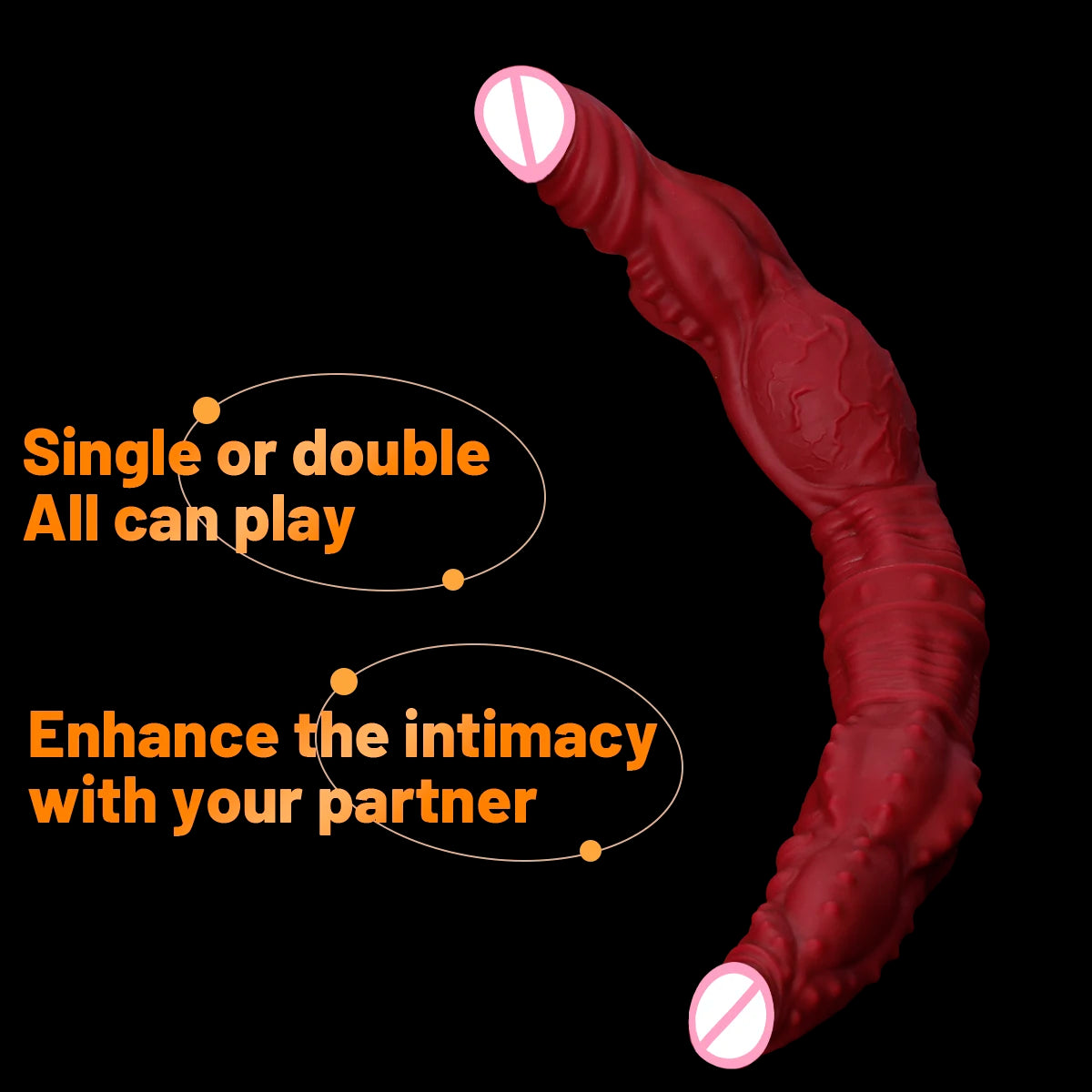Double-headed Dildo for Women Realistic Penis Anal Plug Double Penetration Adult Lesbian Sex Toys Clitoris G-spot Stimulation