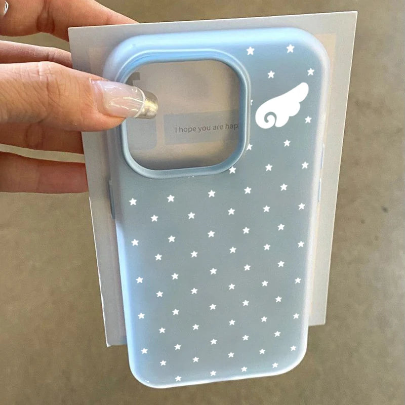 Star & Angel Wings 2-in-1 Phone Case for iPhone