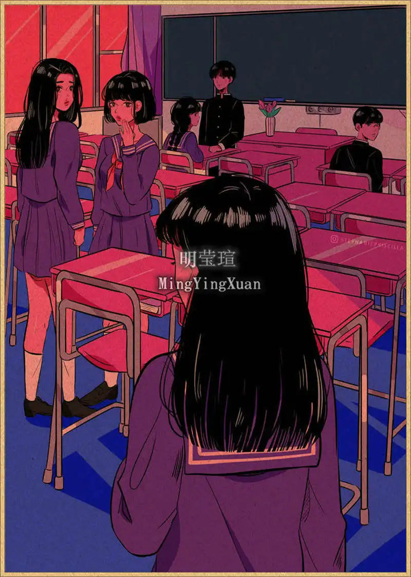 Japanese Anime 4K-Style Decorative Wall Poster