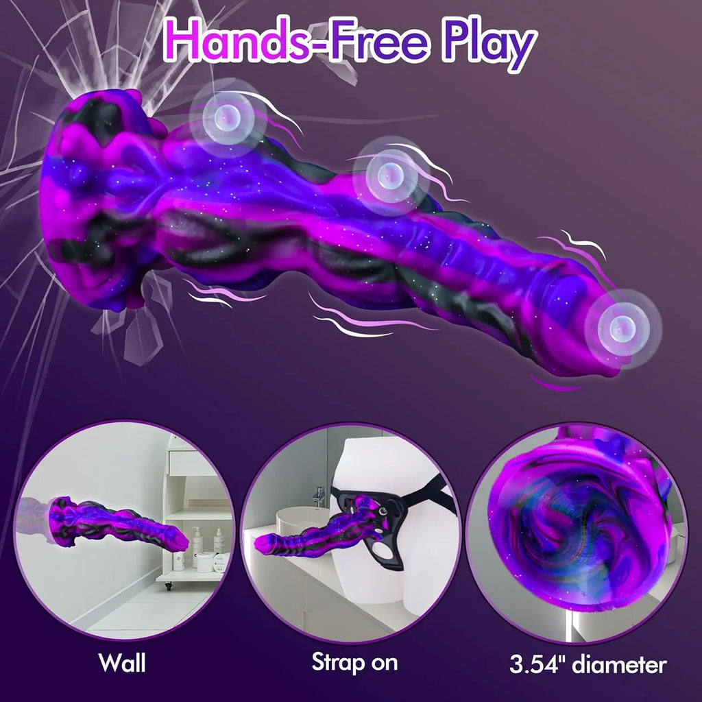 Huge Dog Dildo Luminous Penis Anal Plug Animal/Monster Dick Vagina Anus Stimulate Sex Toys Masturbation Butt Plug For Women Men
