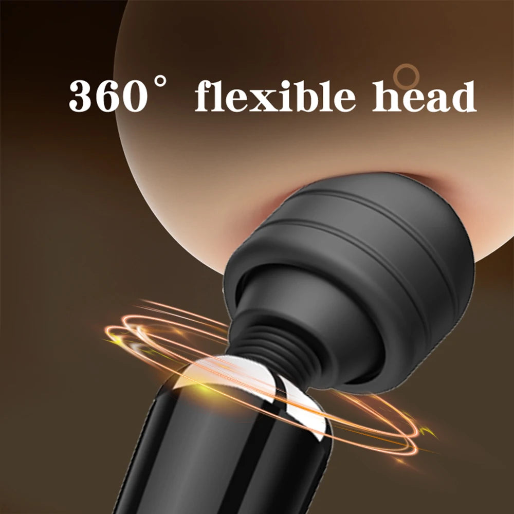 USB-Rechargeable Large Wand Vibrator