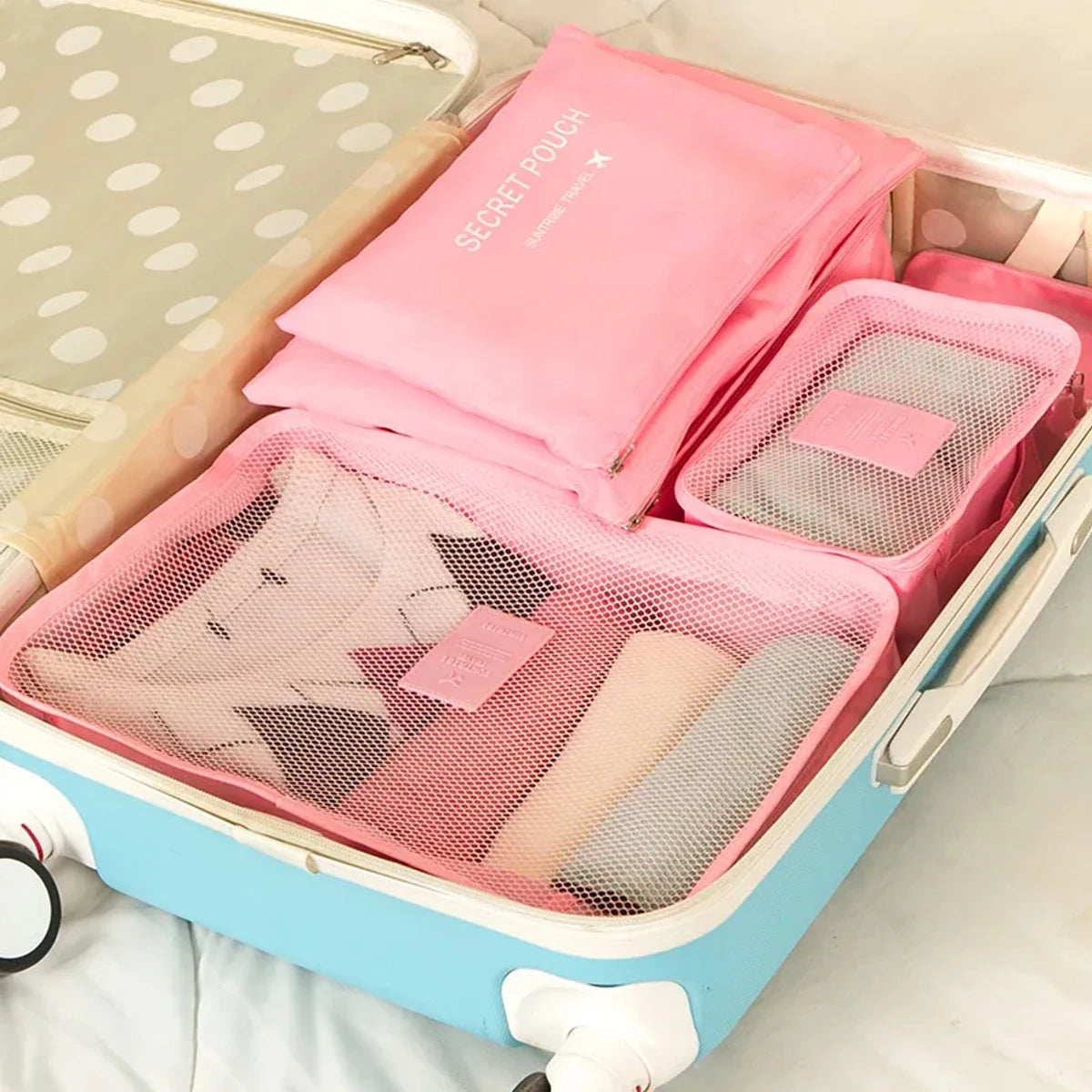 6-Piece Travel Packing Cube Organizer Set