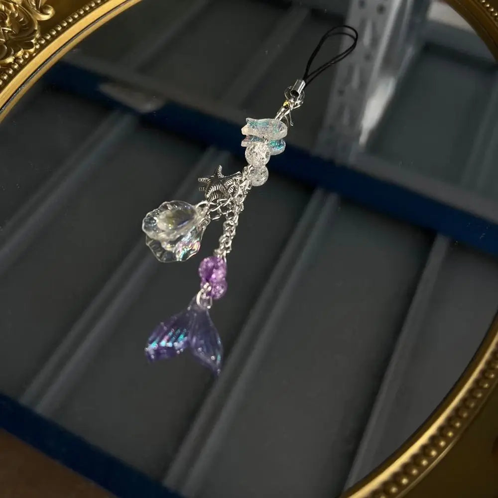 Y2K Fish Beaded Phone Charm
