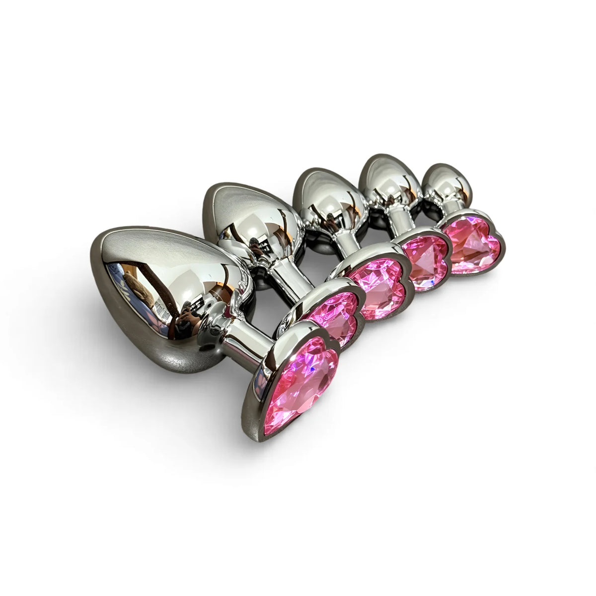Jewelry-Base Metal Anal Plug Set – 5 Sizes