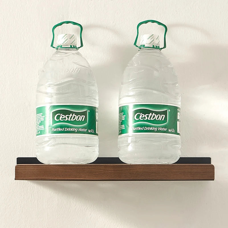 Wall-Mounted Solid Wood Corner Shower Shelf
