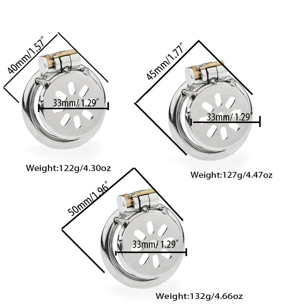 Mini Stainless Steel Chastity Cage