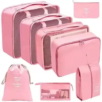 8-Piece Waterproof Travel Packing Cube Set