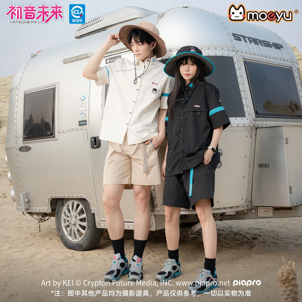 Original Moeyu Hatsune Miku Blouse Women Men's Shirt Top Tee Vocaloid Cosplay T Shirt Summer Casual Costume Anime Clothing