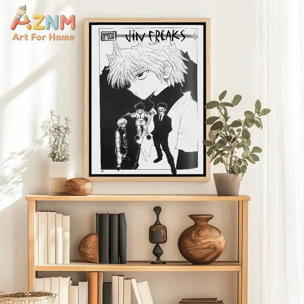 1pcs H-Hunter x hunter Paper Print Home Living Room Bedroom Entrance Bar Cafe Art Painting Decoration