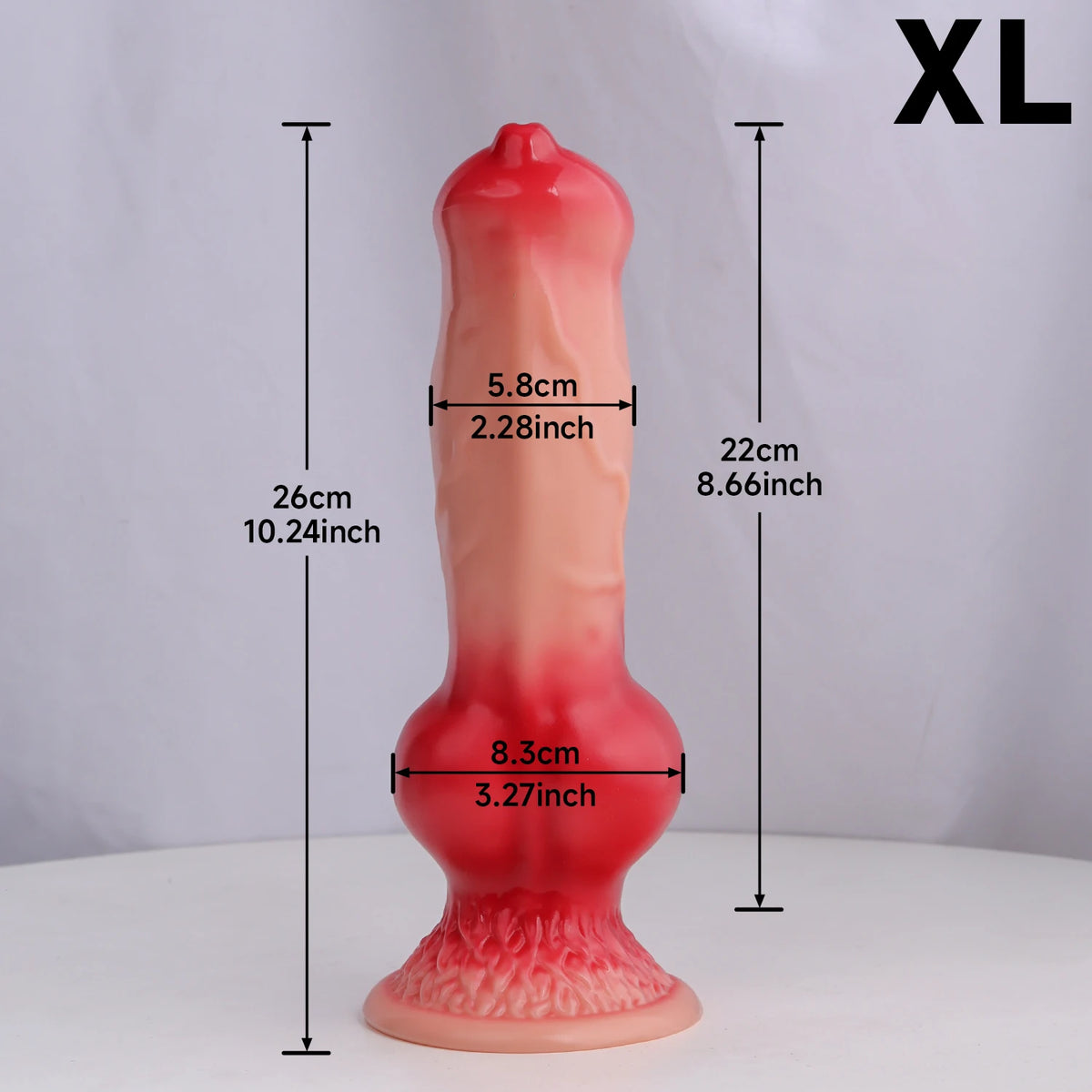 Giant Animal-Style Dildo with Suction Cup