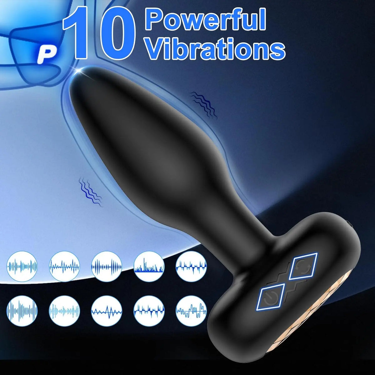 Wireless Remote Vibrating Anal Plug