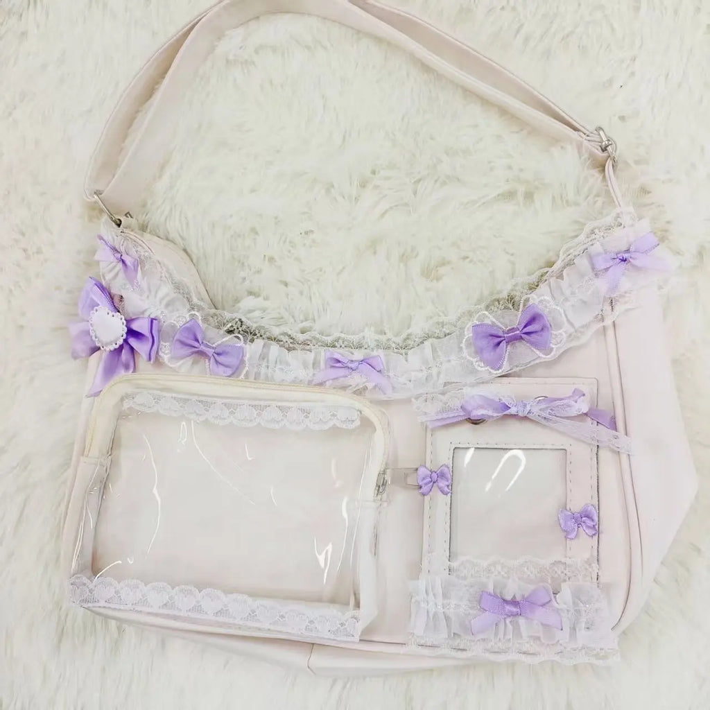 Bow Lace Transparent Ita Bag