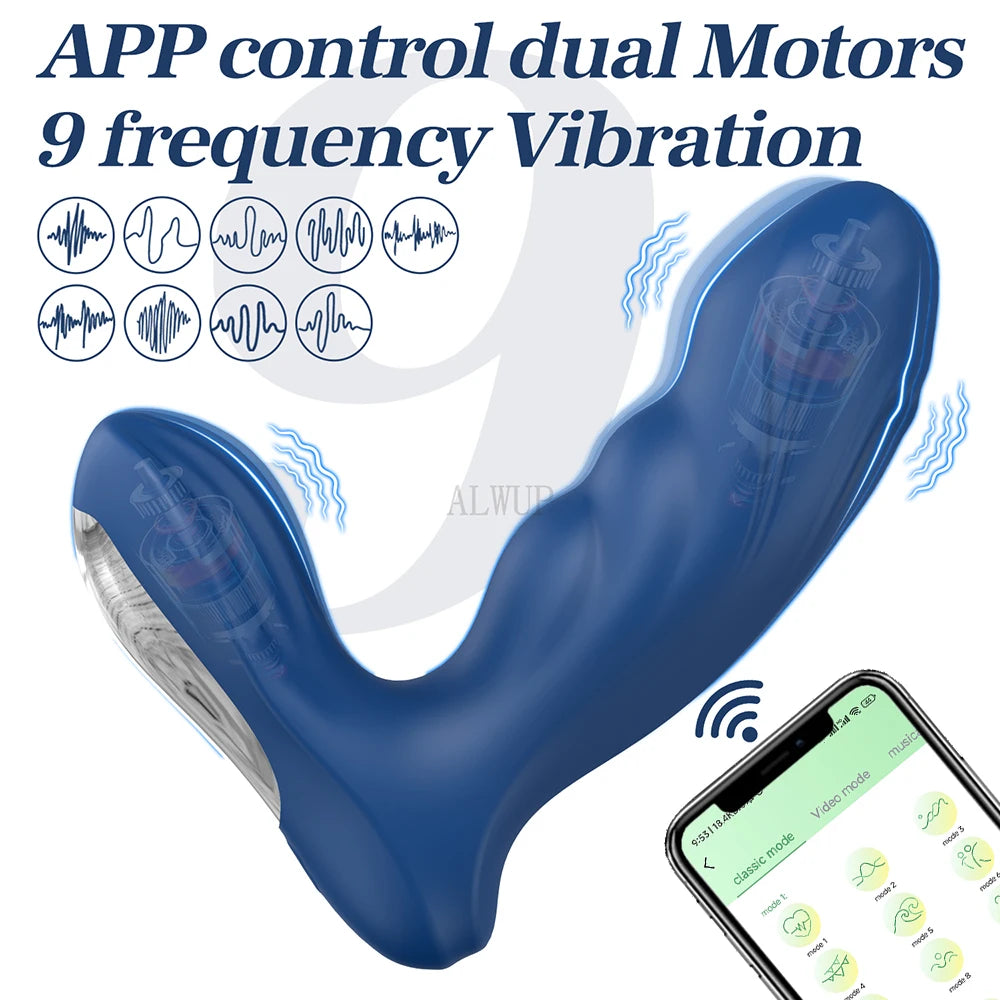 App-Control Vibrating Prostate Massager
