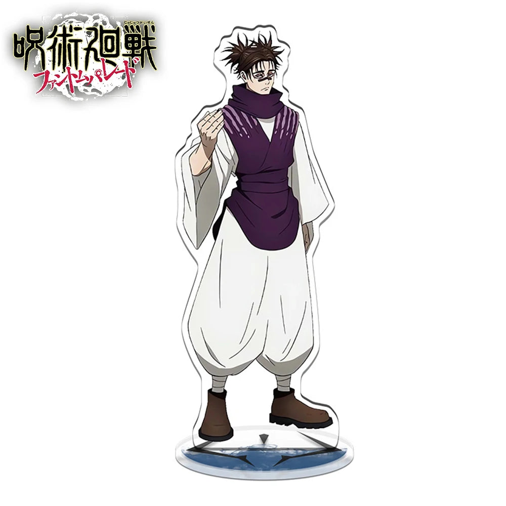 1PCS Anime Jujutsu Kaisen Yuji Itadori Satoru Gojo Stand Model Plate Desk Decor Standing Sign Game Fans Gift
