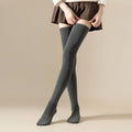 Winter Thigh High Socks For Women 100cm Lengthened JK Lolita Stockings Solid Color Over The Knee Stocks Slim Velvet Thigh Socks