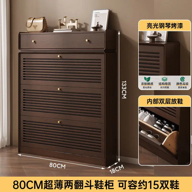 Narrow Corner Shoe Storage Cabinet