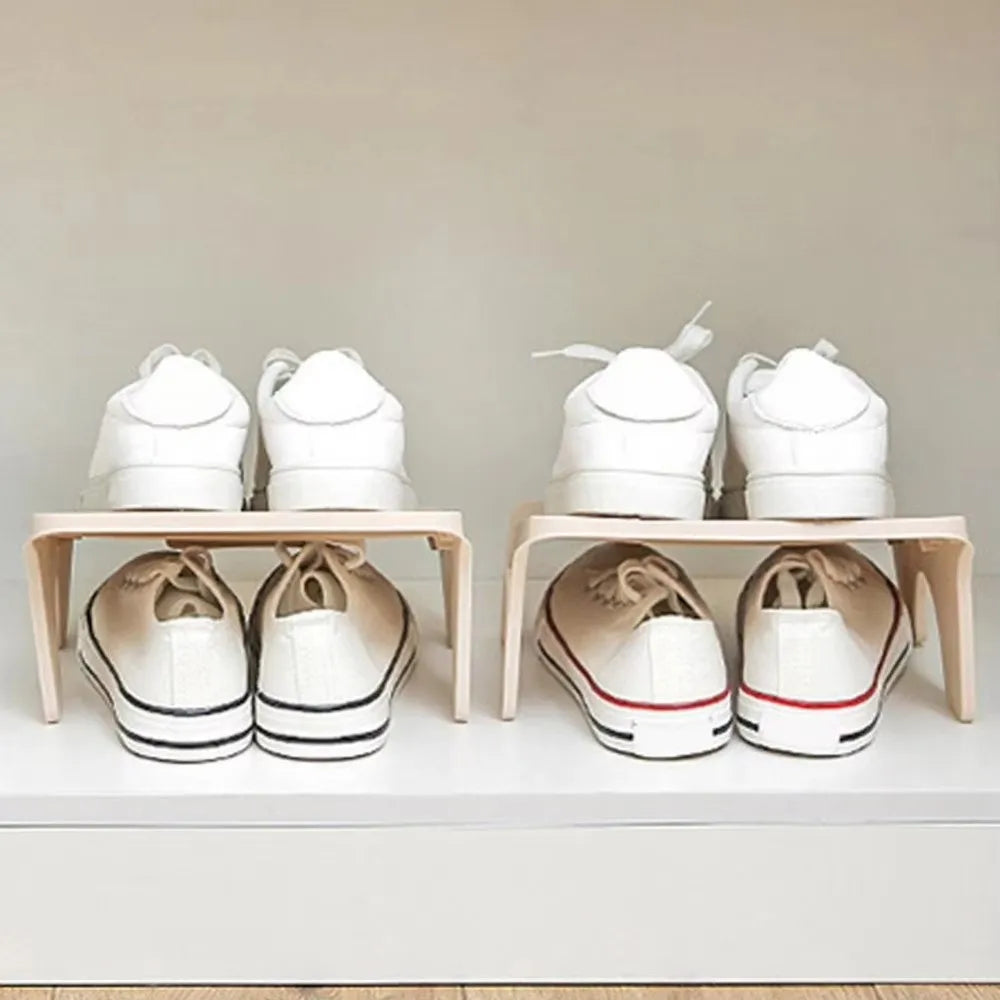 Double-Shelf Space-Saving Shoe Rack