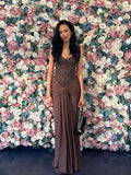 Sexy Sequin Patchwork Strapless Maxi Dress Women Sleeveles Off-shoulder Cinched-waist Pleated Dresses Lady Evening Party Gowns