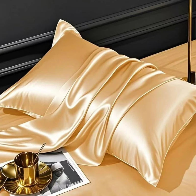 2-Piece Soft Satin Pillowcase Set