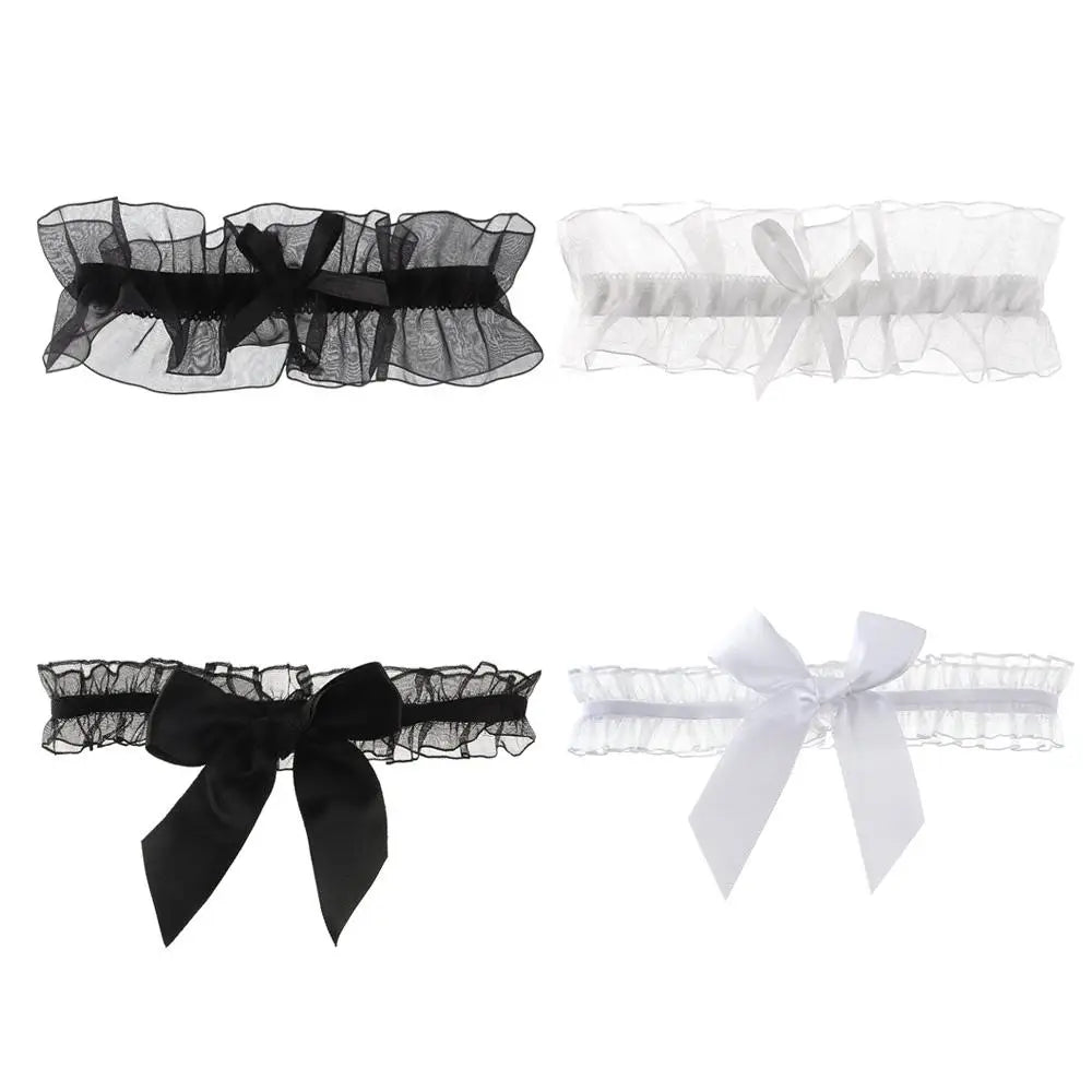 Sexy Leg Garters Belt Floral Bowknot Jartiyer Sexy Suspender Women Wedding Party Bridal Lingerie Cosplay Garter Lace