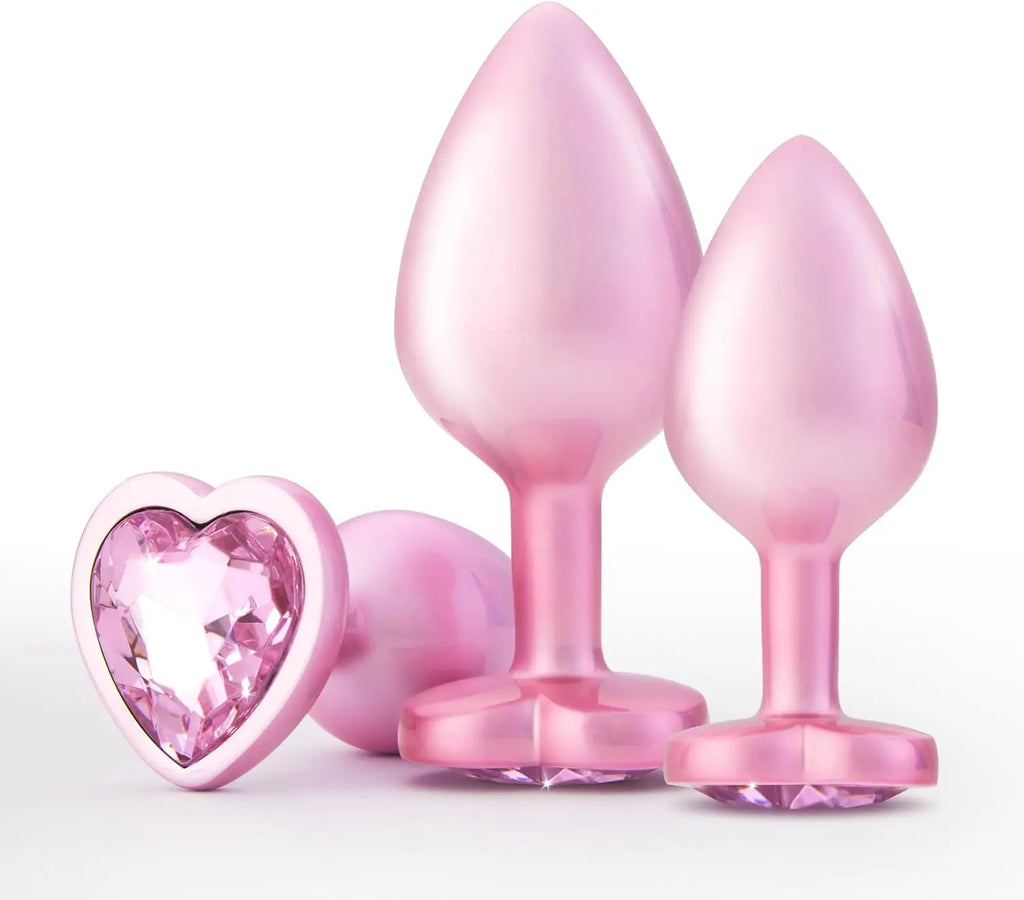 Jewelry-Base Metal Anal Plug Set – 3 Sizes