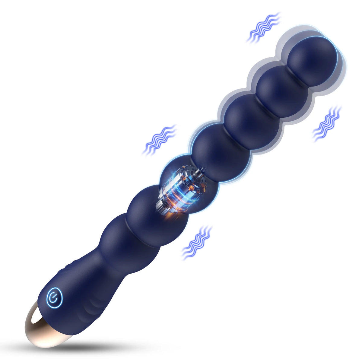 Vibrating Silicone Anal Bead Prostate Massager
