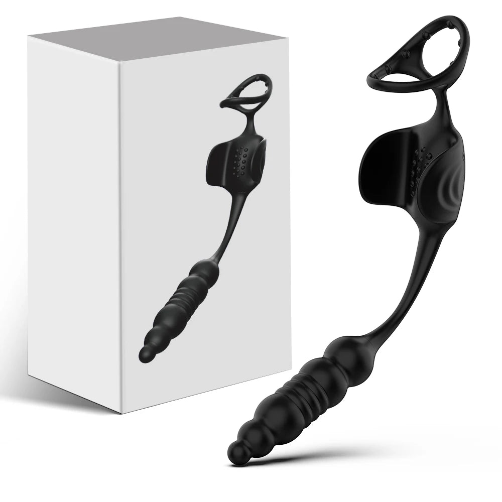 Remote-Control Thrusting Prostate Massager with Ring